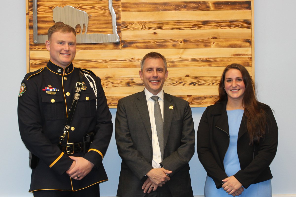 It was my great honor to meet with Police Officer Zachary Robinson, who was recognized nationally for his bravery on July 14, 2023, when Fargo Police were ambushed, tragically killing Officer Jake Wallin, and injuring Officers Andrew Dotas and Tyler Hawes. Robinson is the first