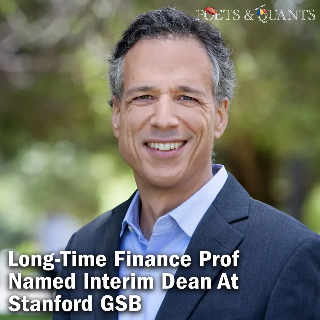 Peter DeMarzo steps into deanship as search begins for a replacement for Jonathan Levin, who becomes Stanford's president in August. Read More: bit.ly/3K5yo9d @StanfordGSB #mba #mbanews #mbadegree #mbastudent #mbaprogram #mbaranking #businessschool #stanford #gsb