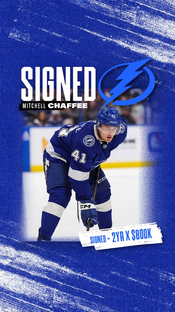 See ya on the ice 👏 We have re-signed Mitchell Chaffee to a two-year, one-way contract worth $800,000 AAV. 📝: tbl.co/chaffee5-16