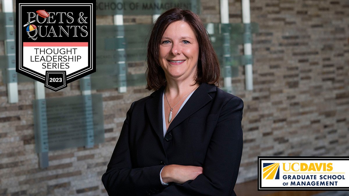 In the latest @UCDavisMBA Thought Leadership Series, @JohnAByrne interviews Prof. Michelle Yetman, a leading #accounting expert in financial reporting quality, governance & taxation, who shares insights from her 20-years of teaching & research. #sponsored bit.ly/44IKFK4