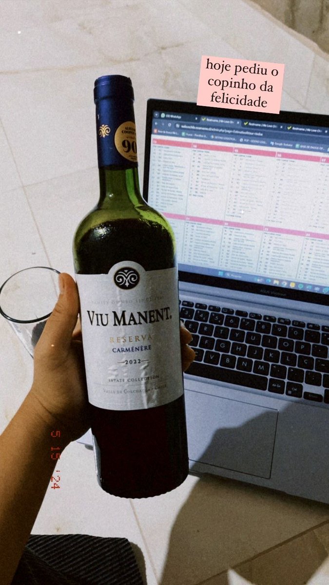 esse vinho é assim ABSURDO, carménère também não tinha como ser diferente, eu diria que é um demi-sec, mas ele é bem seco pra quem ta acostumado com suave, ele pega o álcool no fundo mas eu descobri que é PIMENTA DO REINO sério 10/1000