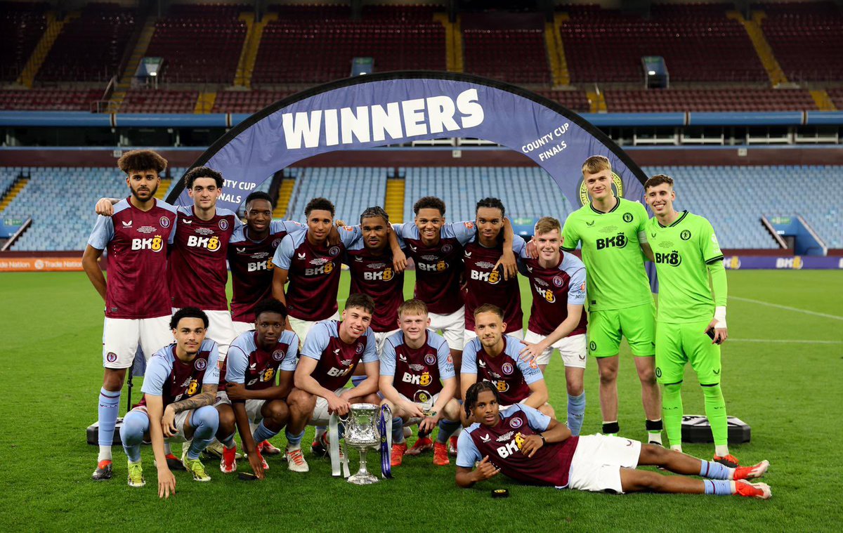 Proud of the boys and happy to add a trophy to the cabinet 🏆 ❤️ #AVFC