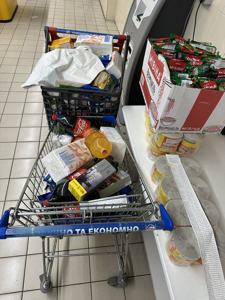 Thank you all my dear friends🫡🙏 I bought all this today with the money you transferred to me🥳🥳🥳🥳 We could not purchase some part of the product because we need more 1️⃣0️⃣0️⃣💲 🎯4️⃣0️⃣0️⃣💲 ✅3️⃣0️⃣0️⃣💲 Thank you all who support ukraine🇺🇦