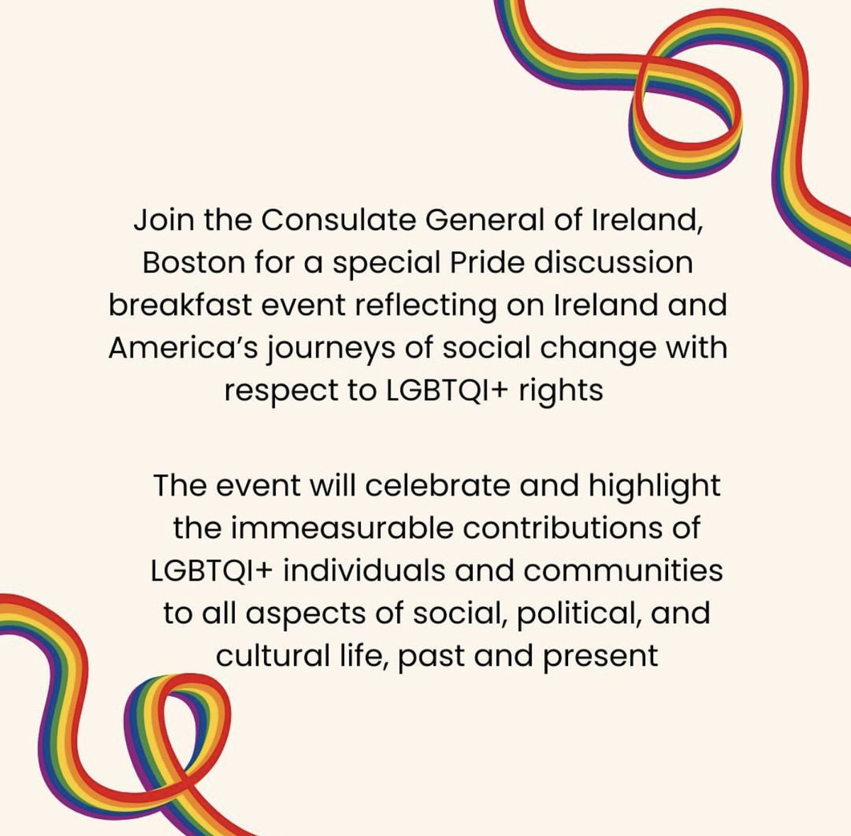 Join me @irelandboston for a panel discussion on social change in Ireland and the United States with respect to LGBTQ+ rights with the Irish Consulate General to Boston Sighle FitzGerald! 🏳️‍🌈♥️🇺🇸🇨🇮 #excited #loveirishresearch @IrishResearch @Fulbright_Eire @TCDLawSchool