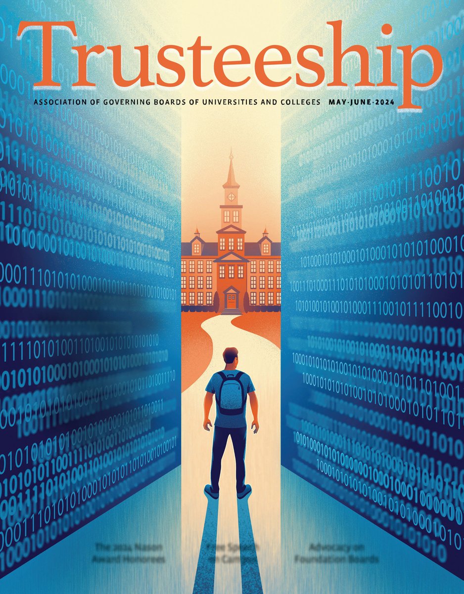 Artificial intelligence's influence on higher education (part 2), free speech on campus, how optimism bias can impact decision making on boards, and more. Access the new May/June issue of Trusteeship magazine now: bit.ly/3wtNq5z