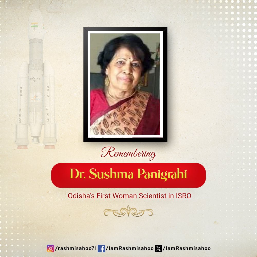 Honouring Dr. Sushama Panigrahi on her death anniversary, the first woman scientist from Odisha. Her groundbreaking work and relentless determination serve as an inspiration to all, proving that passion and perseverance can shatter any glass ceiling. #Trailblazer #WomenInScience