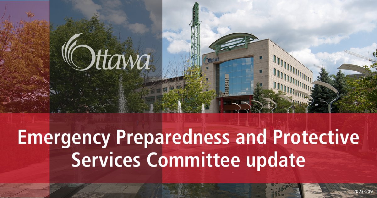 Committee Update: The City’s Emergency Preparedness and Protective Services Committee today received an overview of By-law and Regulatory Services’ activities in 2023. bit.ly/3V4vTue #OttCity #OttPoli #Ottawa