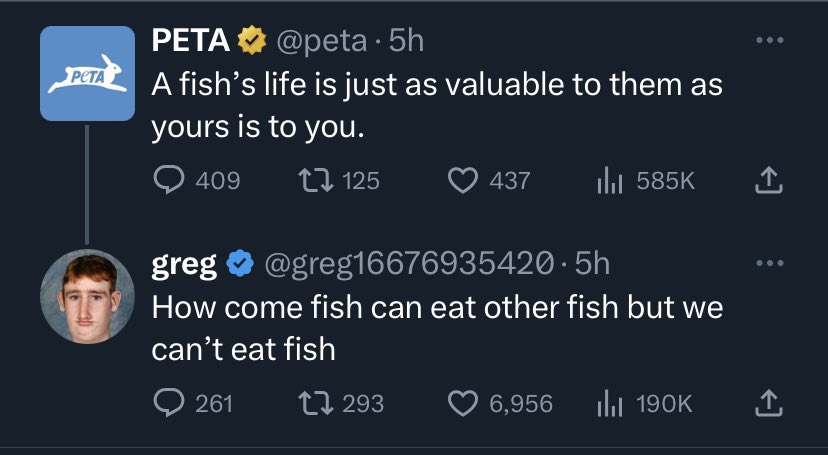 I still lose sleep over peta blocking me for this ratio