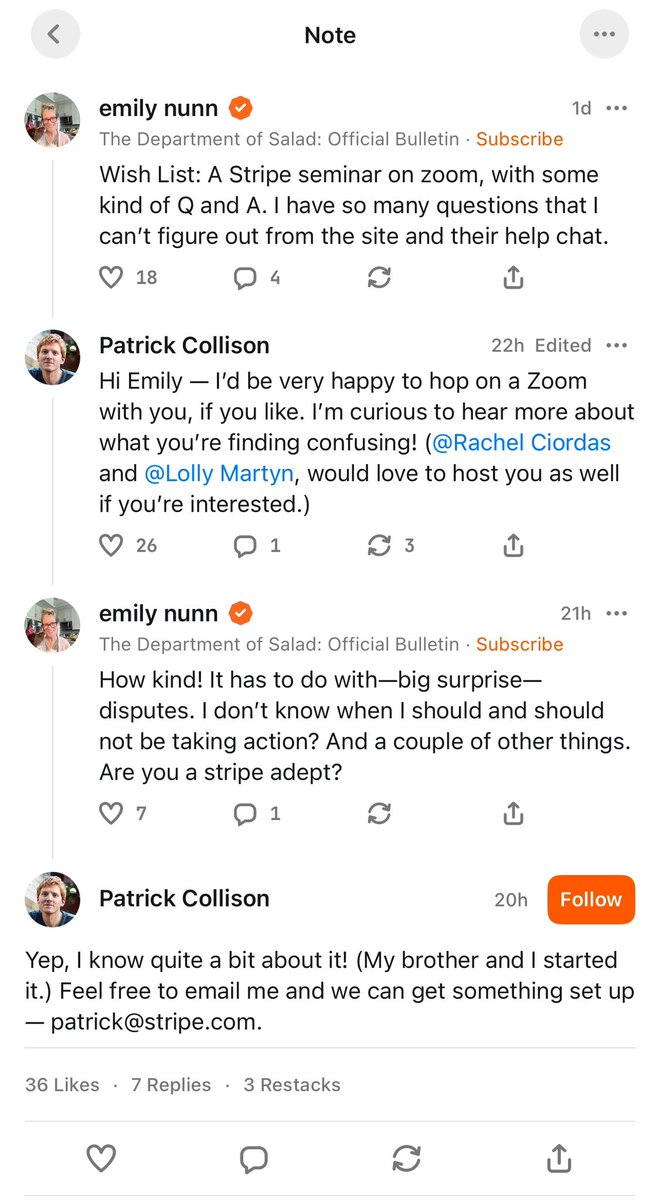 someone asking @patrickc if he’s “a stripe adept” is very funny