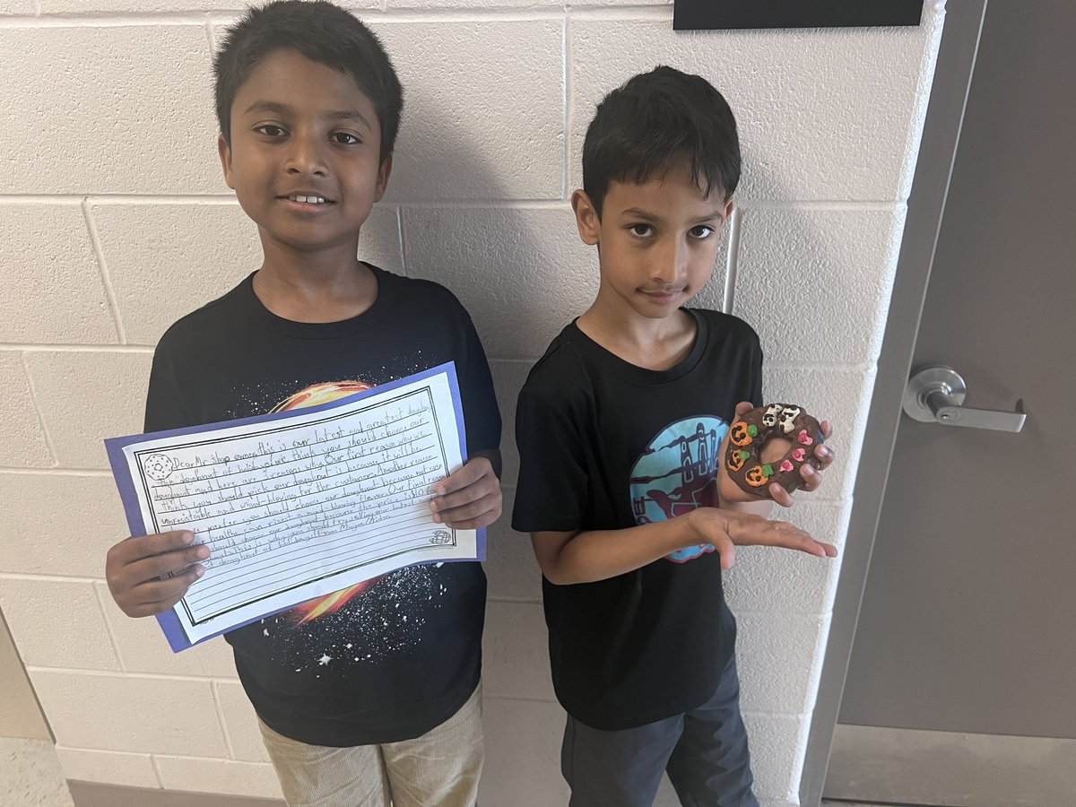 Dear Mr/Mrs Shop Owner,
Would you…
.
.
.
Learning the art of persuasive writing 🍩 #doughnutcontest #persuasivewriting 
<a href="/StAlphonsaDP/">St. Alphonsa Catholic Elementary School</a>