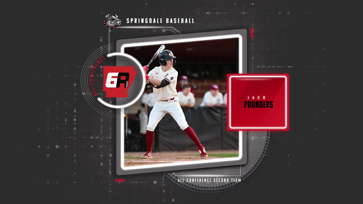 Congratulations to Junior Bulldog Jack Pounders on being selected to the 6A West All-Conference Second Team!