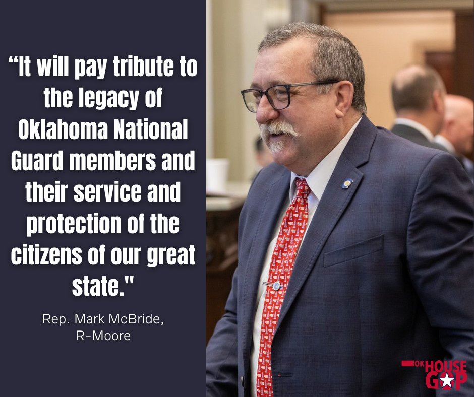 Governor Kevin Stitt on Wednesday signed into law legislation that will fund the building of an arch at the Oklahoma Capitol to serve as an honorary symbol of the services performed by the Oklahoma National Guard. Read more: okhouse.gov/posts/news-202… #okleg