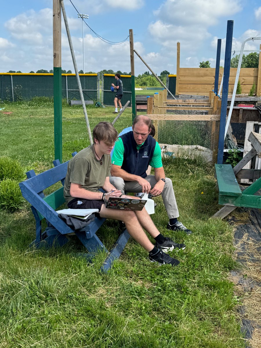 It's a perfect day to take the classroom outdoors! SOHS students in Mr. Cunningham's environmental science class went outside to work in the South campus garden. This living laboratory is the perfect place to learn about biodiversity, ecosystems & sustainability. #IgnitePassion