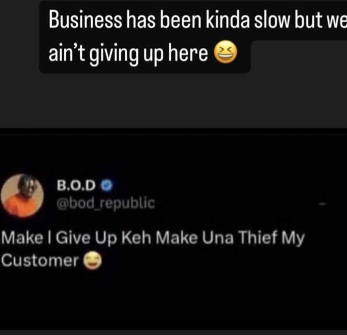 Shop92Ng's tweet photo. The business owner vs her goods on clearance. You people should patronize me 😩 https://t.co/sKAduZw8oF