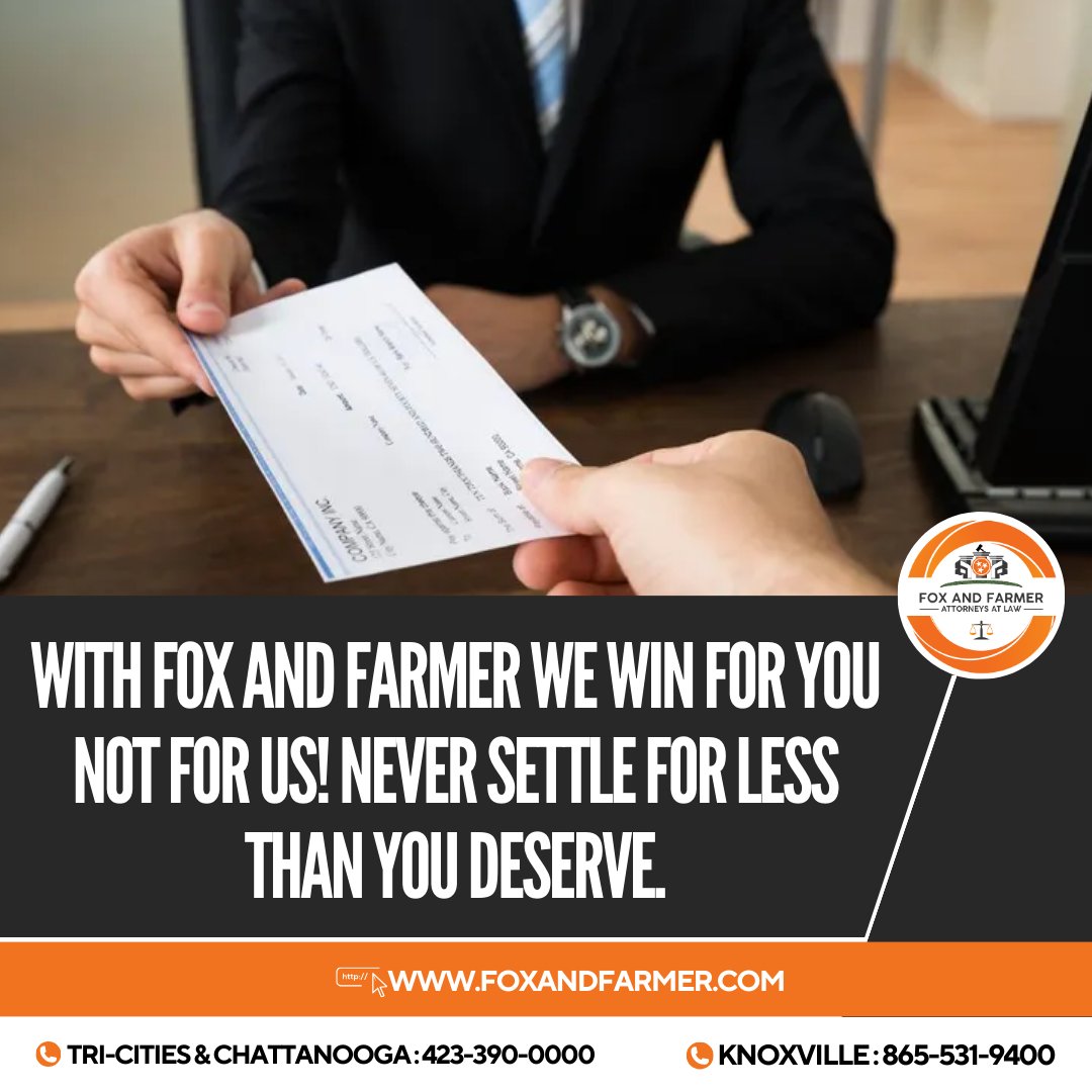 At Fox & Farmer, it's not about us, it's about YOU! 🏆💼 We're dedicated to fighting for what you deserve, ensuring you never settle for less. Trust us to advocate fiercely for your rights and secure your desired outcome. Your victory is our priority! #WinningTeam