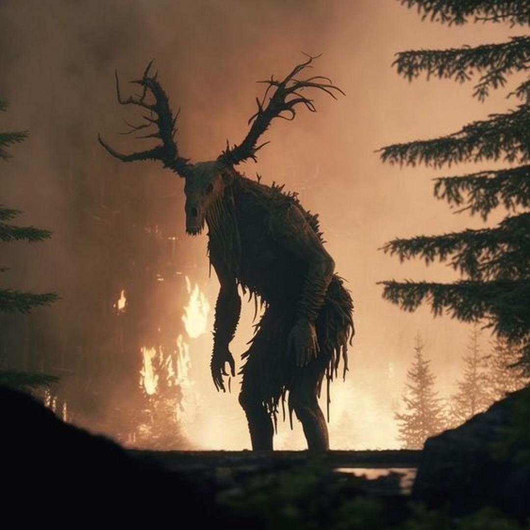 I wouldn't want to run into this in the woods at night. Or anytime!

#fantasycreature