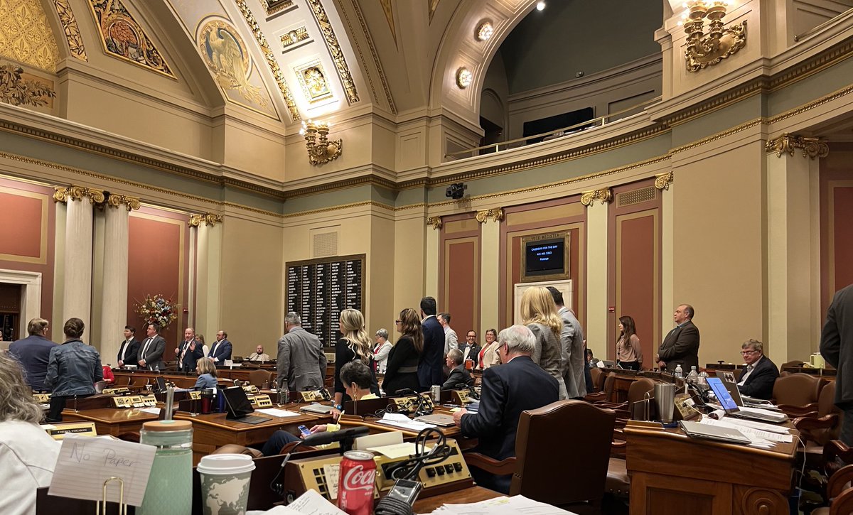 Yesterday, GOPers filibustered #PFML. 

Thankful that our Speaker ended the mindless theatrics by midnight. 

It’s time to focus on lawmaking that is healthy & productive & pass bills that will help MN meet her challenges and thrive. #BolderBetterBrighter #mnleg