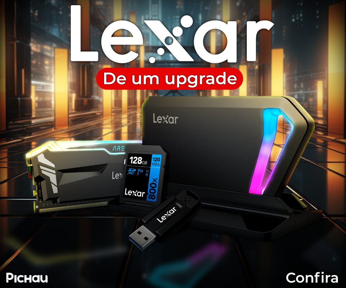 Dê um impulso no seu PC com a linha de produtos de armazenamento da Lexar! Desde SSDs SATA até M.2, temos tudo o que é necessário para melhorar o desempenho do seu PC! Aproveite esta oportunidade para fazer um upgrade! 🚀😎 Confira ▶ pruuu.me/lexar