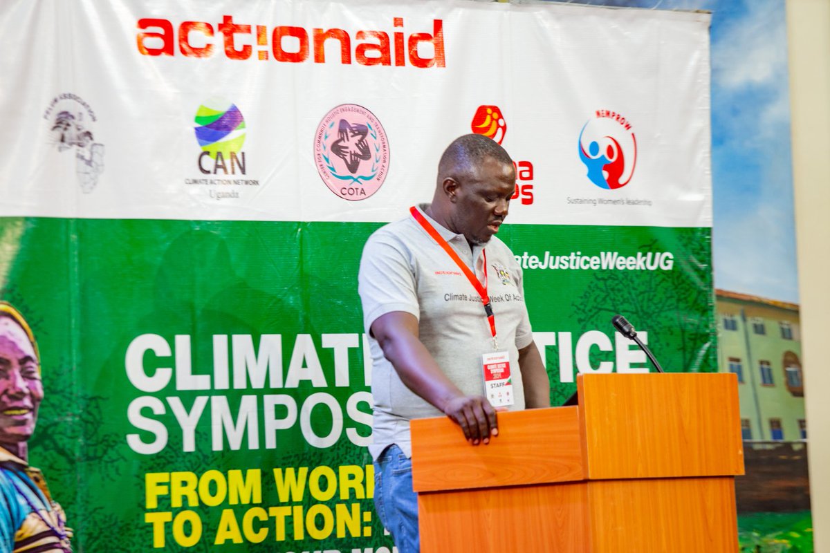 Today  was Day 1 of  Climate Justice Symposium organized @actionaiduganda under a theme of 'From Words to Climate Action. 'Put Your Money Where Your Mouth is.' and I learned the difference between climate change and Climate Variability 
#ClimateJusticeWeekUg