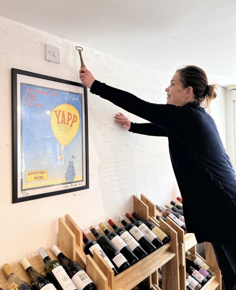 Do not fear... the corkscrews are coming with us to Sparkford! Here's Bianca taking the very last one off the wall. Some of them have been there for over 50 years 👀

We're slowly dismantling our shop in Mere and preparing for our big move to Sparkford in June #move #winemerchant