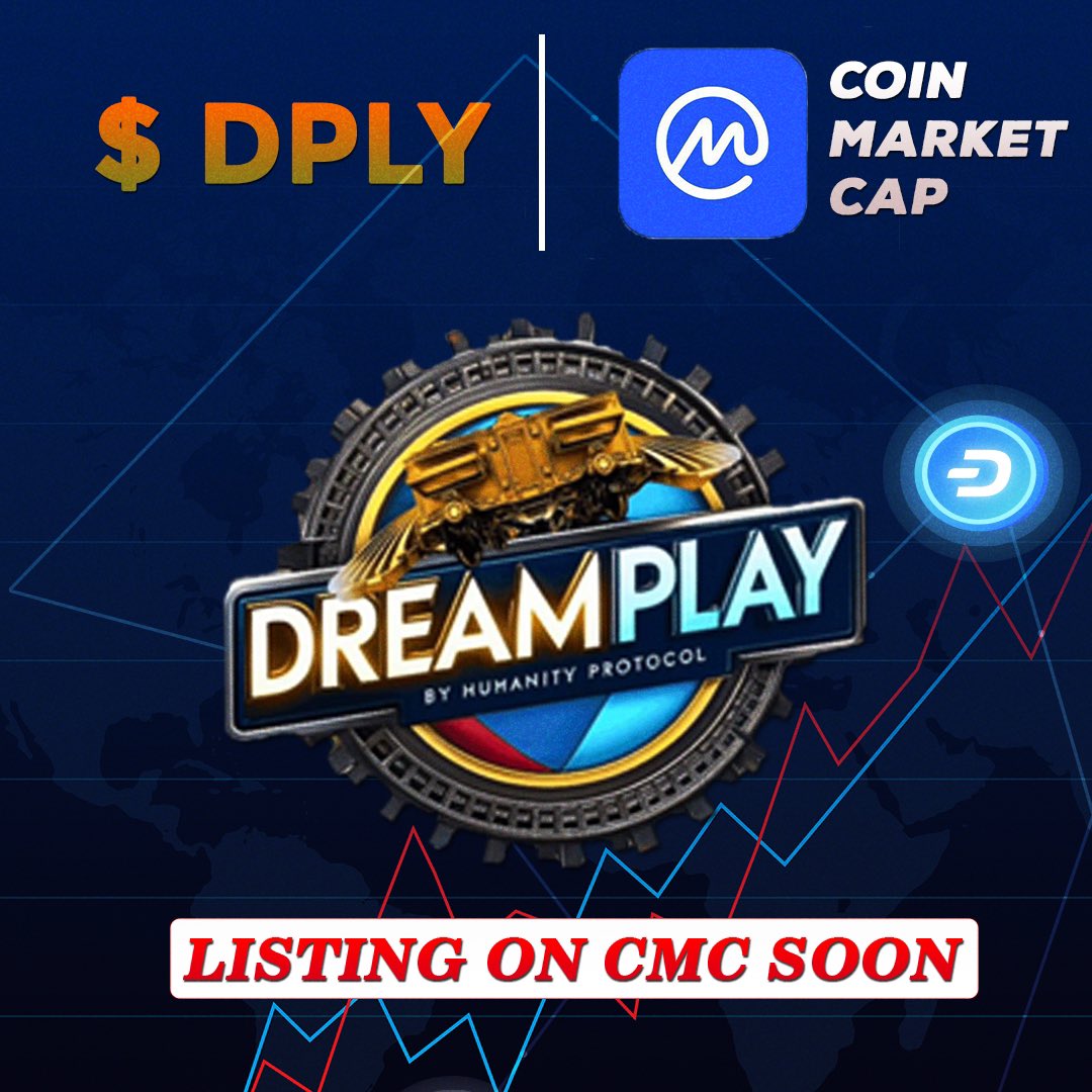 BIG NEWS! $DPLY is listing on Coin Market Cap soon! Get ready to moon! #DPLY #CMC #Crypto