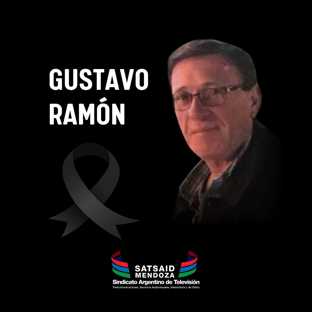 La familia del SATSAID lamenta el fallecimiento del compañero GUSTAVO RAMÓN, secretario general de APEL (Asociación del Personal de Empleados Legislativos).
Nuestro más sentido pésame a su familia y amigos.
#satsaid #SatsaidPresente #satsaidmendoza #mendoza #apel