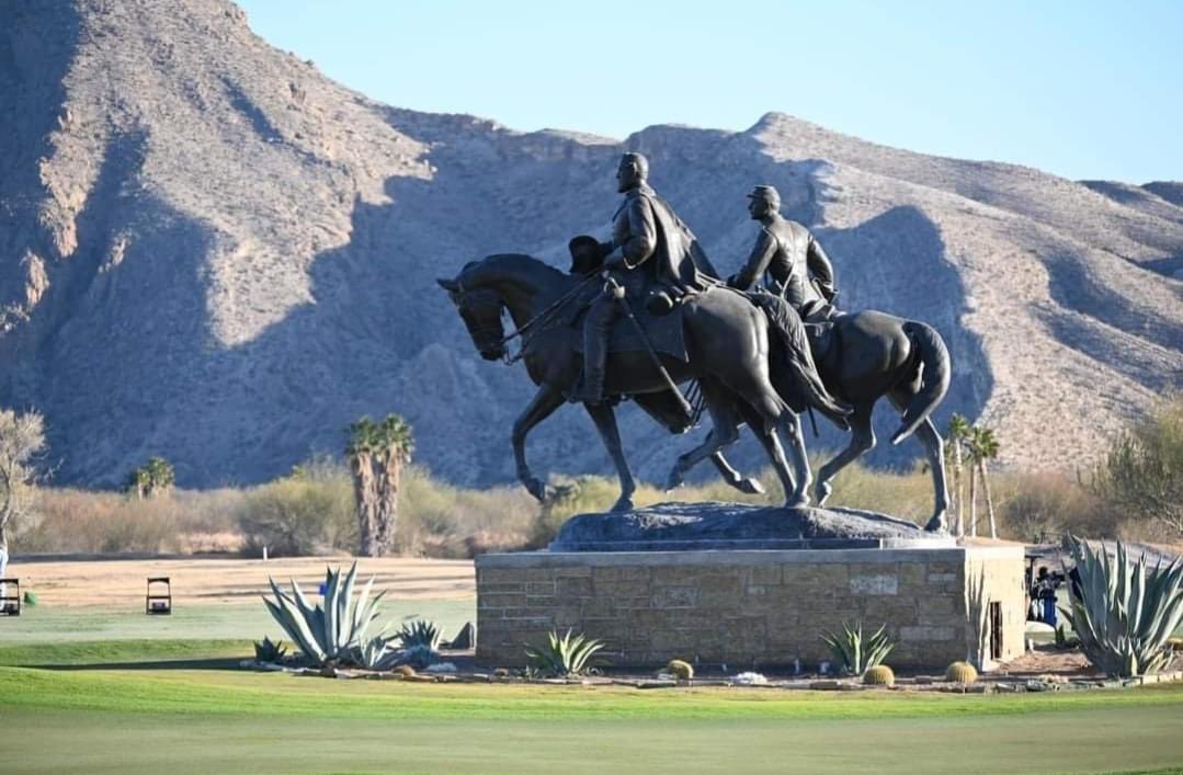 Ever wonder where the Confederate statue of Robert E Lee that was taken down from the City of Dallas ended up, well Lajitas, Texas would become its new home. It is a very large statue. It was purchased from the city by a law firm who donated or loaned it to Lajitas. I like its