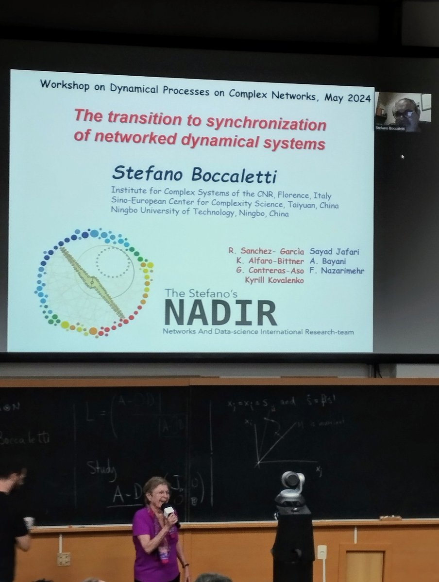 Kiarosz (@kiarosz) on Twitter photo Workshop on Dynamical Processes on Complex Networks
youtu.be/Dr766zbiLAQ
Speaker: Prof. Dr. Stefani Bocaletti
14/05/2024
<a href="/105groupscience/">105 Group Science</a>
<a href="/ictpsaifr/">ICTP-SAIFR</a> Workshop on Dynamical Processes on Complex Networks
youtu.be/Dr766zbiLAQ
Speaker: Prof. Dr. Stefani Bocaletti
14/05/2024
<a href="/105groupscience/">105 Group Science</a>
<a href="/ictpsaifr/">ICTP-SAIFR</a>