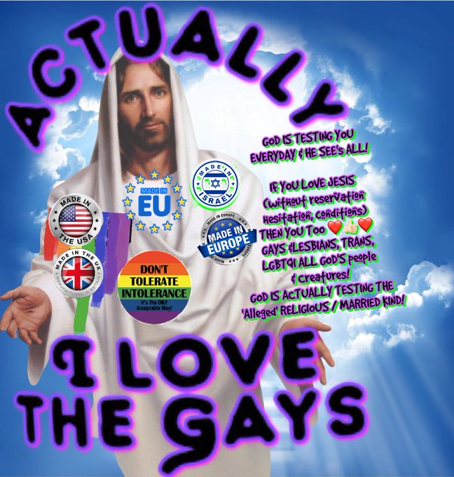 JESUS LOVES ❤️ ALL! AMEN #AMEN #JESUSLOVESALL #JESUSLOVES GODNJESUSLOVE GAYS &amp; LESBIANS, &amp; TRANS #JESUS<a href="/tag/amen"class="tags">#AMEN</a><a href="/tag/jesuslovesall"class="tags">#JESUSLOVESALL</a><a href="/tag/jesus"class="tags"><span>#jesus</span></a><a href="/tag/jesusloves"class="tags"><span>#jesusloves</span></a><a href="/tag/lovesgays"class="tags"><span>#lovesgays</span></a>