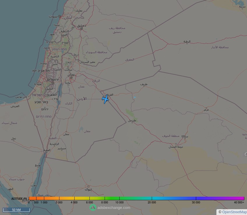 IntelskyB's tweet photo. 🇺🇸 United States Navy ✈️ C2 ( Grumman C-2A Greyhound ) (162157, #AE0451) as flight #RG05 was just spotted over 🇯🇴 Amman, #Jordan at ☁️ 22975 ft.

🔴 Live tracking:
https://t.co/MeQAA9e4n0

🖼️ by https://t.co/DmPVsxJ9oT https://t.co/NYfF1FkHbo