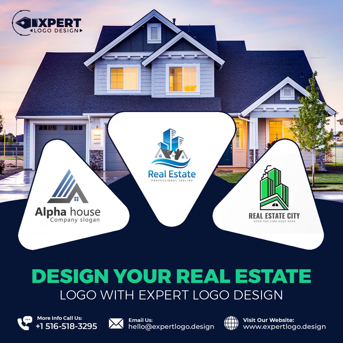 Make your real estate brand shine with a professionally crafted logo that stands out in the market. Our expert designers create logos that resonate with trust, quality, and sophistication. #RealEstateLogo #BrandIdentity #ExpertDesign #PropertyPros #MarketLeader #CustomDesign