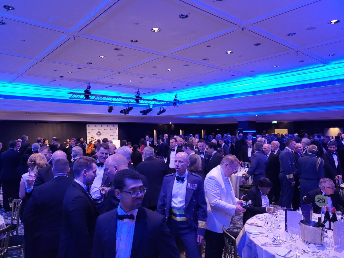 Star-studded evening here at the RAeS Annual Banquet #Avgeek