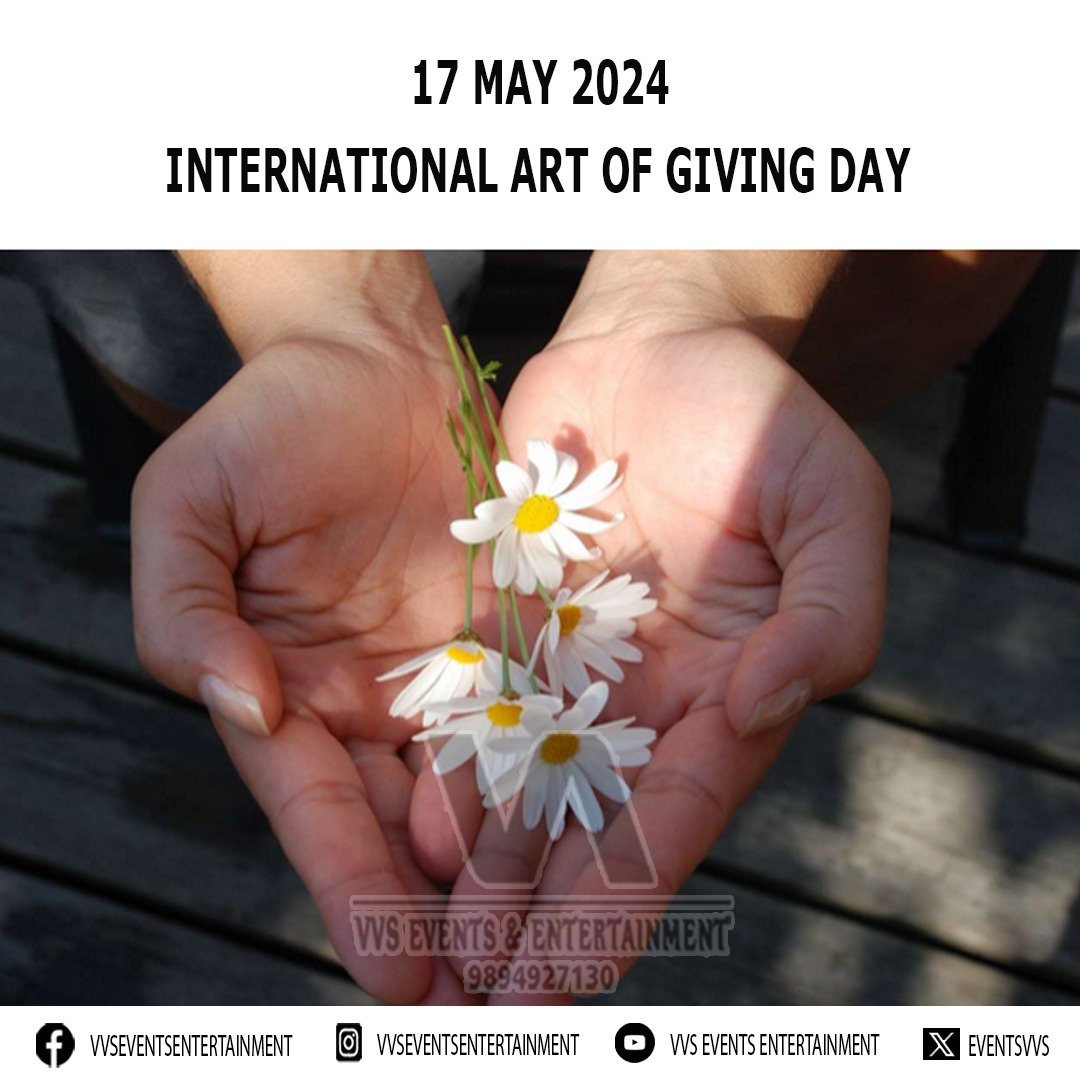 International Art of Giving Day #InternationalArtOfGivingDay #InternationalArtOfGivingDay2024 #ArtOfGivingDay #ArtOfGivingDay2024 #AOG #AOG2024 #AOGDay #AOGDay2024 facebook.com/VVSEventsEnter… instagram.com/VVSEventsEnter… youtube.com/@VVSEventsEnte… x.com/eventsvvs