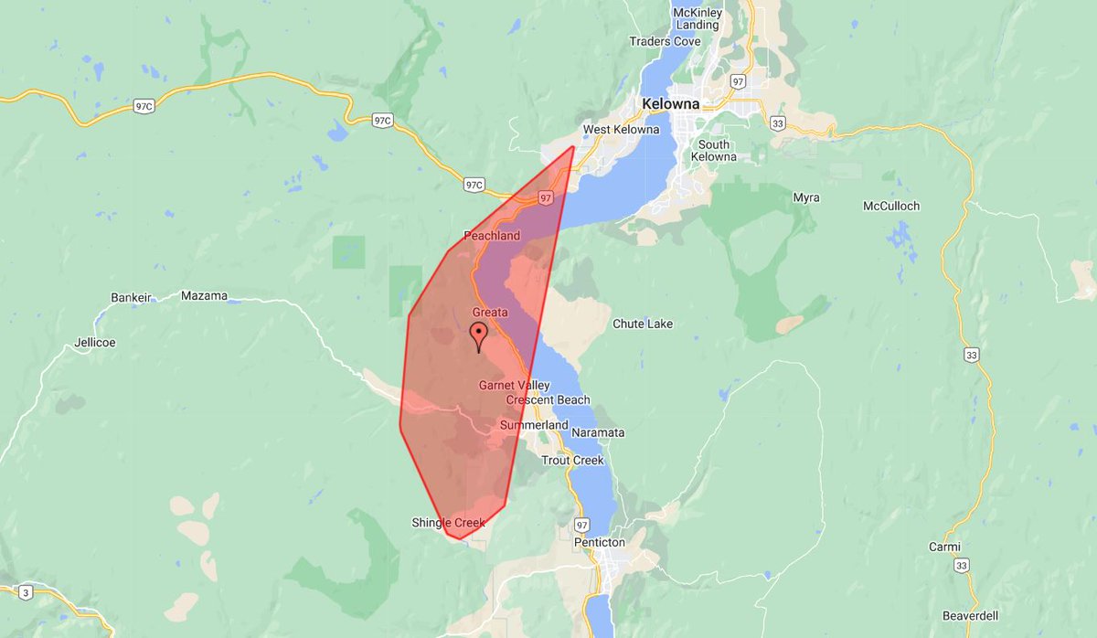 Crews have been assigned to an outage affecting 2,719 customers in the #Peachland and nearby areas. They’ll share updates here: bit.ly/4dLE9X2