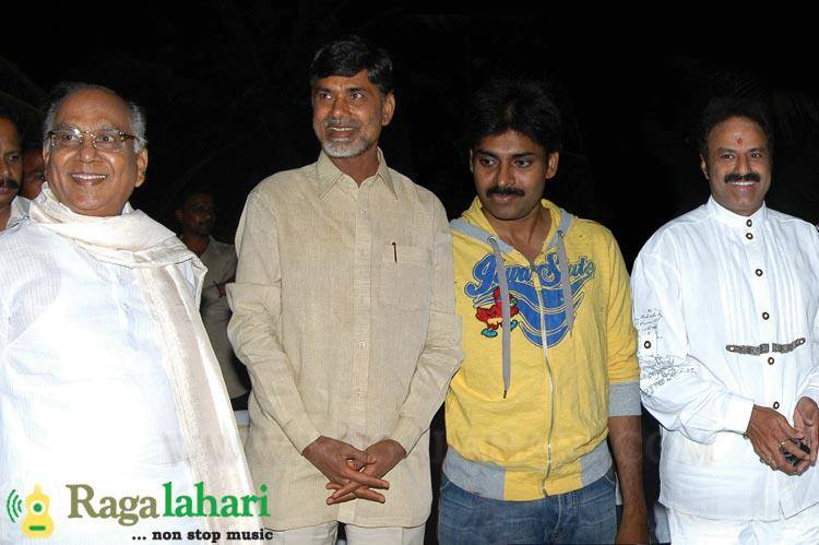 Very rare photo of #ANR garu, #Cbn garu and #Pavankalyan garu at our LEGEND NBK's Birthday party