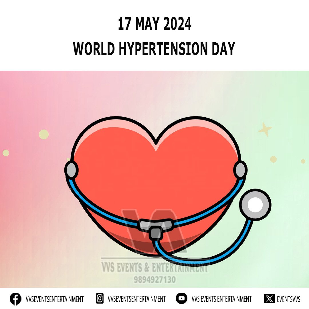 World Hypertension Day World Hypertension Day 2024 #WorldHypertensionDay #WorldHypertensionDay2024 #HypertensionDay #HypertensionDay2024 facebook.com/VVSEventsEnter… instagram.com/VVSEventsEnter… youtube.com/@VVSEventsEnte… x.com/eventsvvs