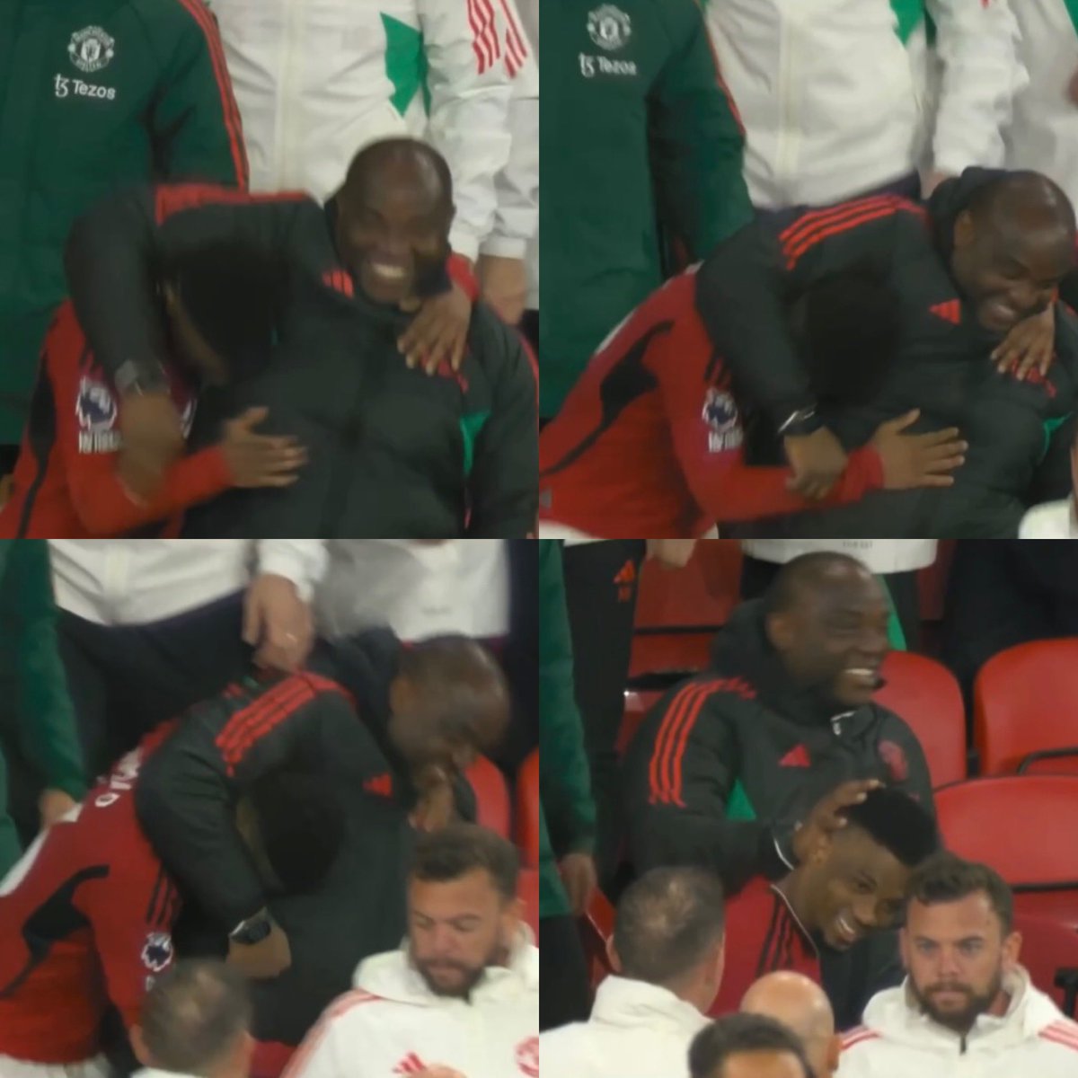 📸 - Amad & Benni Mccarthy after the game yesterday.❤️🤗