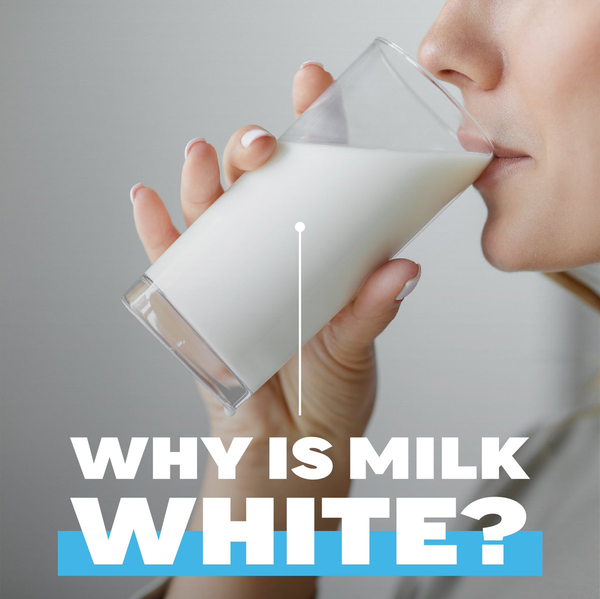 Ever wondered why #milk is white? It all comes down to light and milk's components like proteins and fats. Different lights change its hue, and factors like #pasteurization and the cow’s diet can add a tint. But usually, milk is white, unless you mix in #chocolate syrup! 🥛🐄