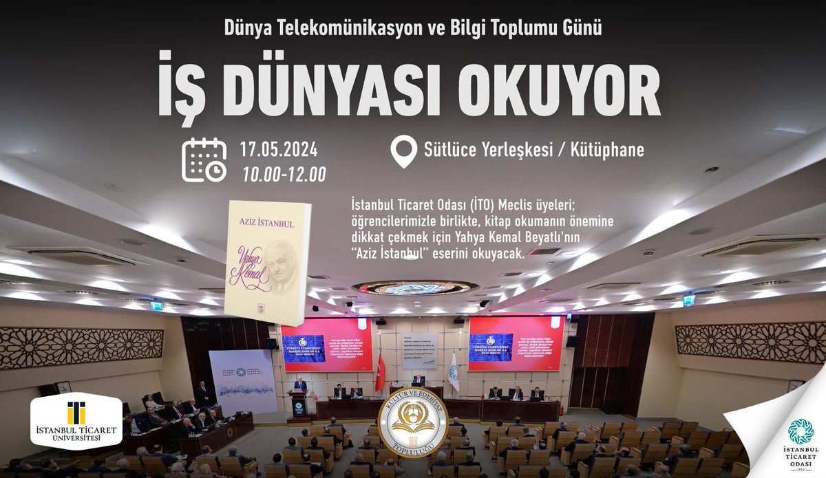 17 Mayıs Cuma günü 10.00’da Sütlüce Yerleşkemizde! #işdünyasıokuyor