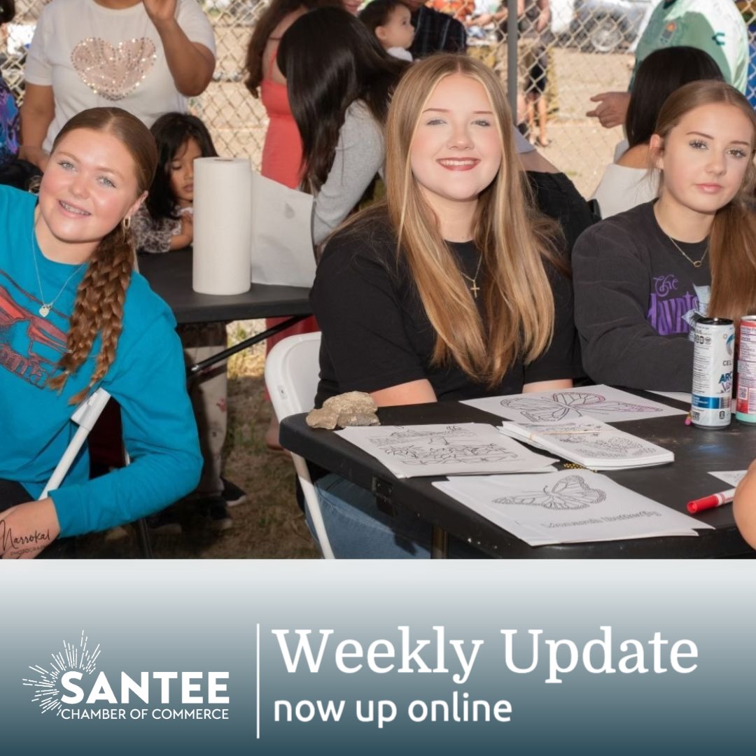 In this week's Weekly Update, Santee Chamber CEO, Kristen Dare, talks about the annual Butterfly & Bee Party hosted by the Santee Historical Society. #santeechamber #ecyp