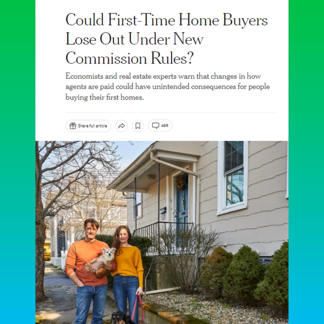 Via @nytimes, the National Association of Realtors has agreed to slash the standard 6% sales commission. First-time home buyers will be hit the hardest as they may soon have to pay out of pocket for an additional expense. Full Story: nyti.ms/3VXVTbu #DallasHousingForAll