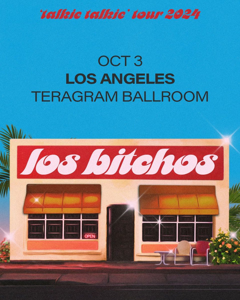 '🎶 Mark your calendars! Los Bitchos are hitting the stage at Teragram Ballroom on October 3rd! 🎸 Tickets available in bio. #LosBitchos #TeragramBallroom'