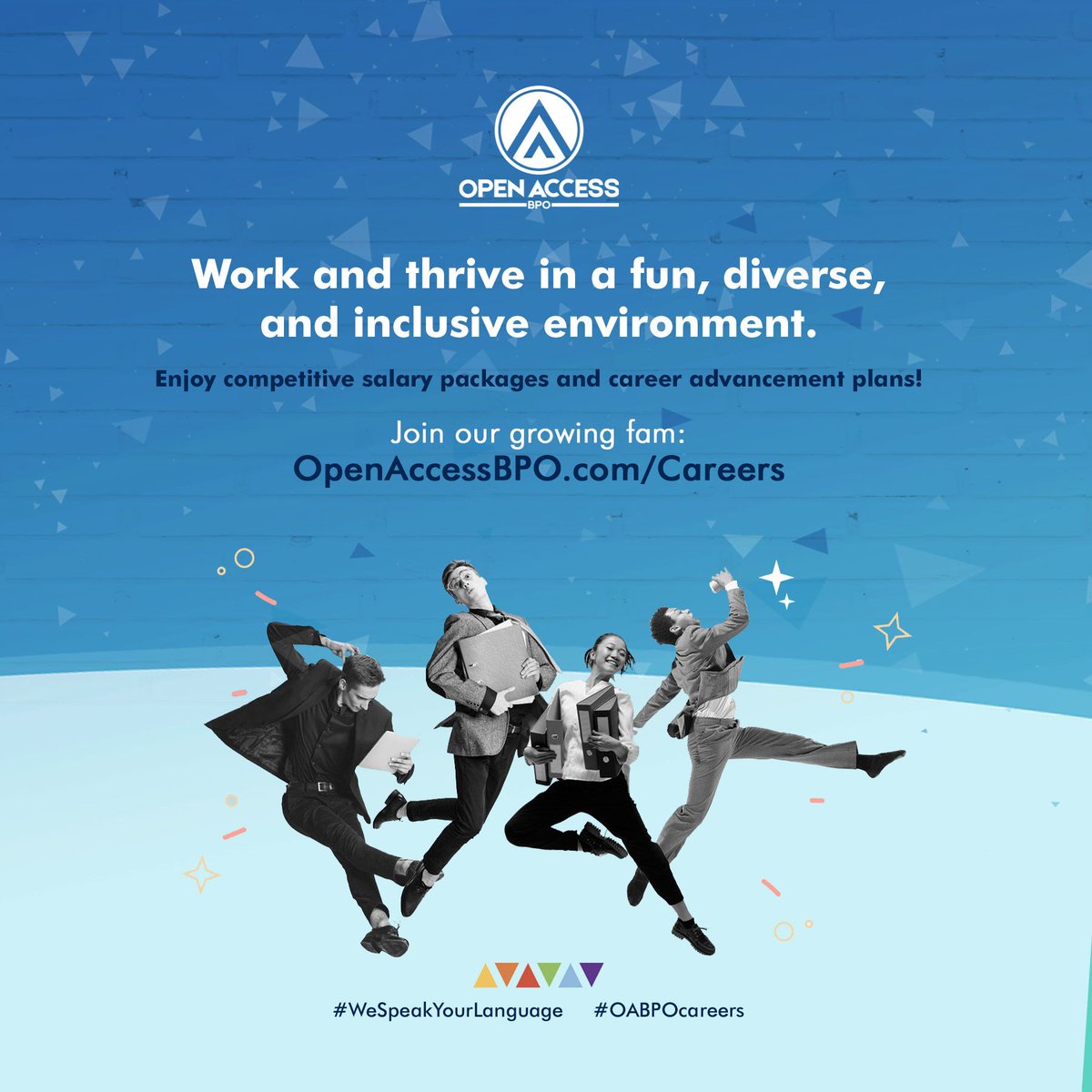 Kickstart a meaningful BPO career in a company that aligns with your desire for a healthy work-life balance

Check out job opportunities with us: buff.ly/4bkH6ME

#WeSpeakYourLanguage
#OneForHealth #IdeaHubOABPO
#EmployeeEngagement #WellnessAtWork