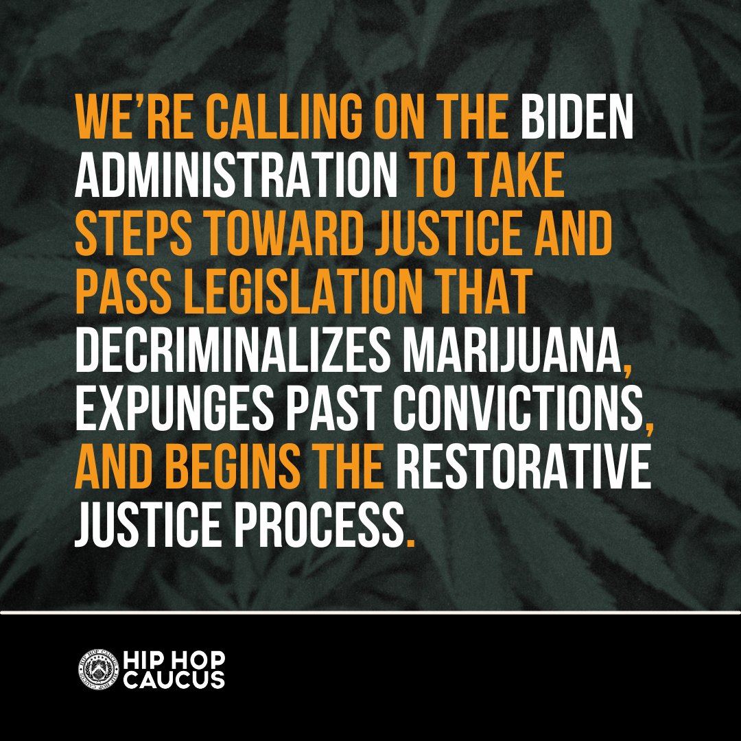 Marijuana reclassification is a win, but decriminalization is just the beginning. Congress has the chance to go even further by removing marijuana from the controlled substances list.

Hold @POTUS accountable to his promise for restorative justice ✍🏾: bit.ly/3V2a2TV