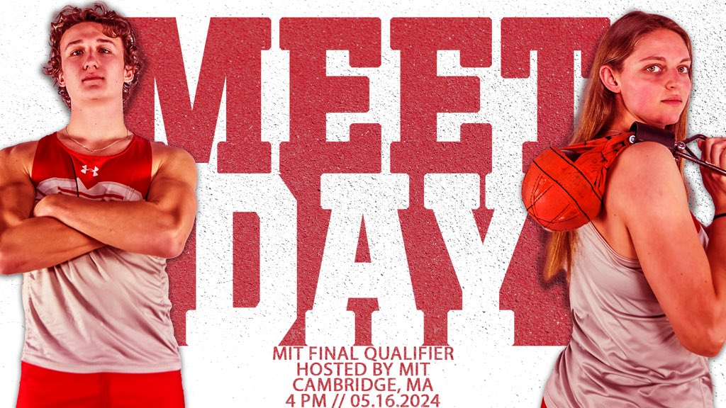 🔴meetday🔴

@WPITrackField will compete at the MIT Final Qualifier with events starting at 4pm!

Meet info and results! ⤵️
ℹ️↠tinyurl.com/y6r69dwa
📊↠tinyurl.com/59www2ph

🏃‍♀️🏃‍♂️𝚡🐐
#GoatNation #d3tf