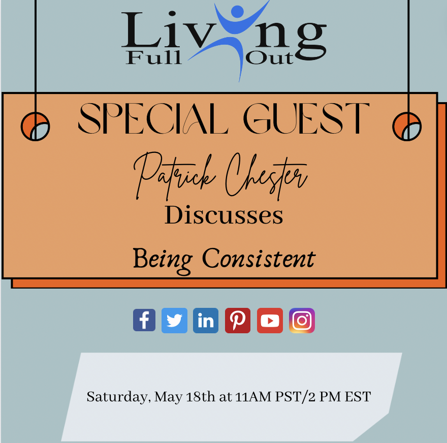 This Saturday, May 18th at 11 am PST/2 pm EST, the #LivingFullOutShow will be discussing how to benefit your life through consistency. Tune in to learn how routine can assist you at livingfullout.com/radio-show/. Call us live at 800-333-0001 to talk with host #NancySolari