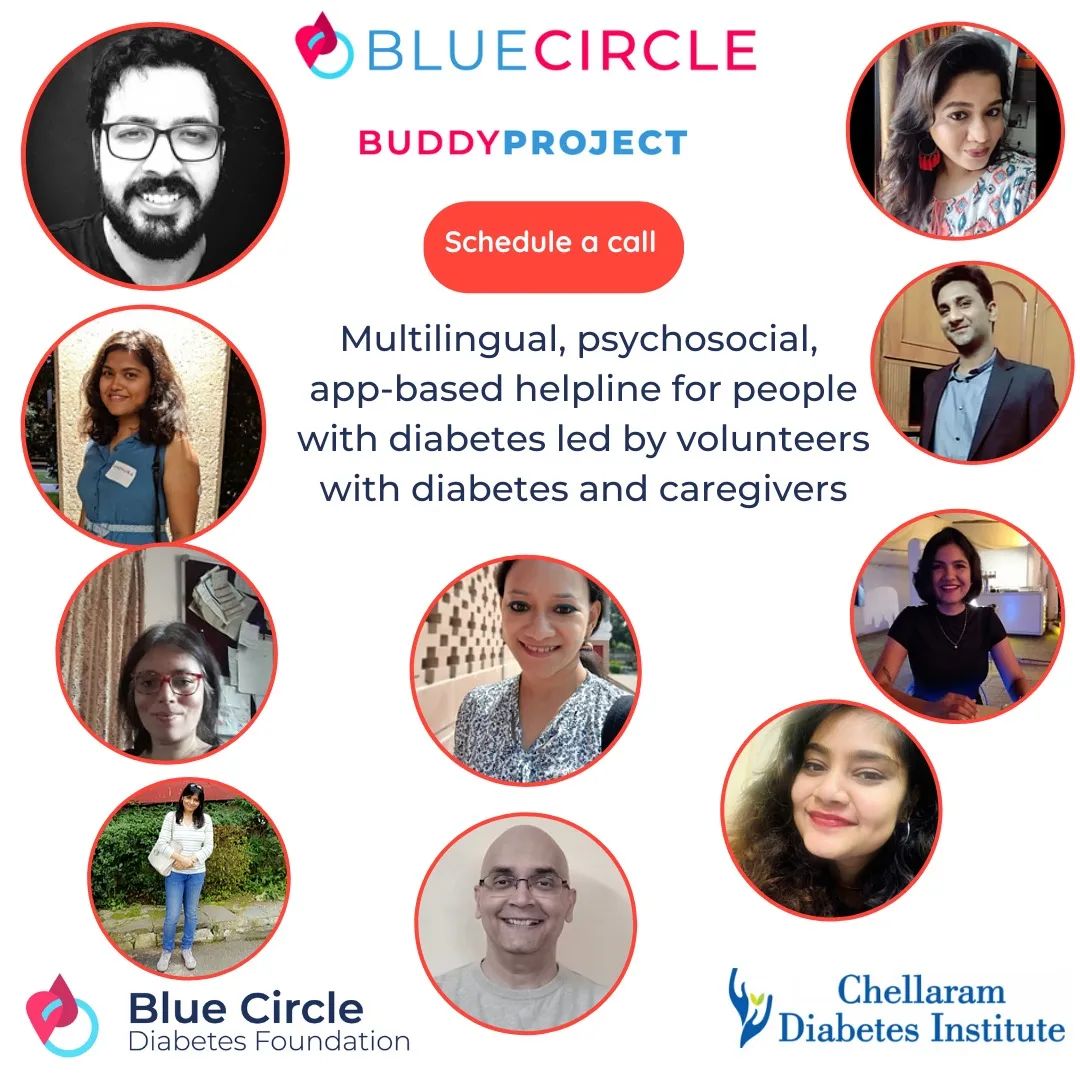 🎉🎂 BUDDY PROJECT HELPLINE TURNS 4! Big thanks to all volunteers past & present. Launched during COVID-19, it remains a free diabetes & mental health support for patients & caregivers 🆘 Learn more & download: bluecircle.foundation/buddies #MentalHealth #Diabetes #PeerSupport