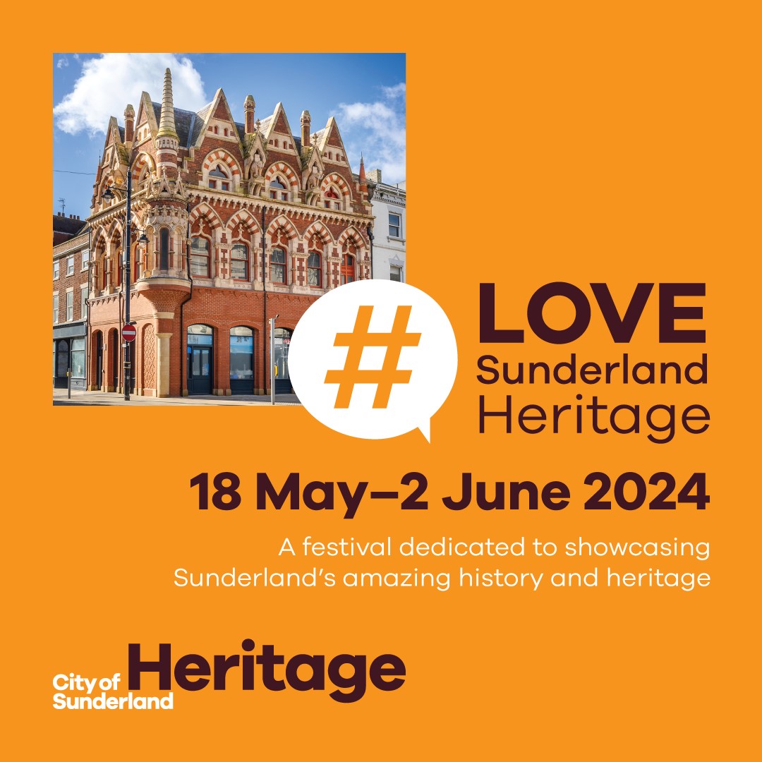 #LoveSunderlandHeritage fortnight kicks off this weekend! Check out the programme online to find out about the fantastic array of heritage activities happening all across Sunderland for all ages 👉 orlo.uk/nyFo5