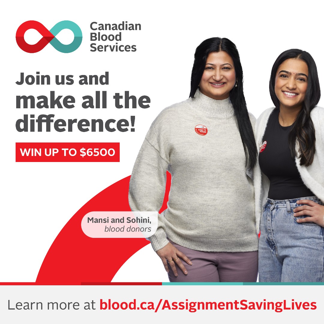 Attention grade 12 and post-secondary students across Canada, other than Quebec. Join Assignment Saving Lives to make all the difference and you could win up to $6500 toward your 2024-2025 tuition! To learn more or to register visit ow.ly/er8X50RIPrX