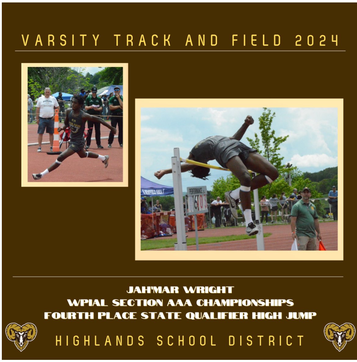 Congratulations.  Good luck next week at the PIAA T&amp;F State Championships. First time in HHS history two High Jumpers sent to the State Meet.   Pictures provided by <a href="/oldschooltrack/">Phil Grove</a> layout done by <a href="/Kosior_J/">Jen</a>